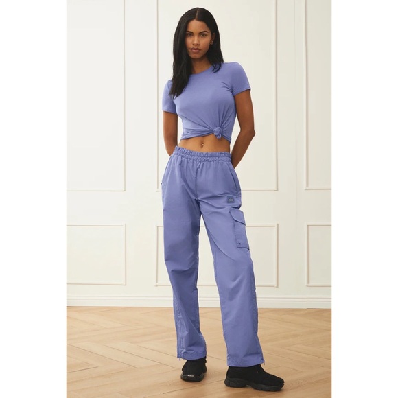 Alo Yoga International Wide Leg City Pant Infinity Blue S - Picture 5 of 13